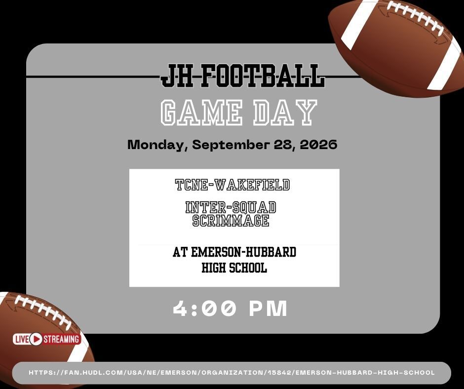inter-squad scrimmage 4pm JH FB
