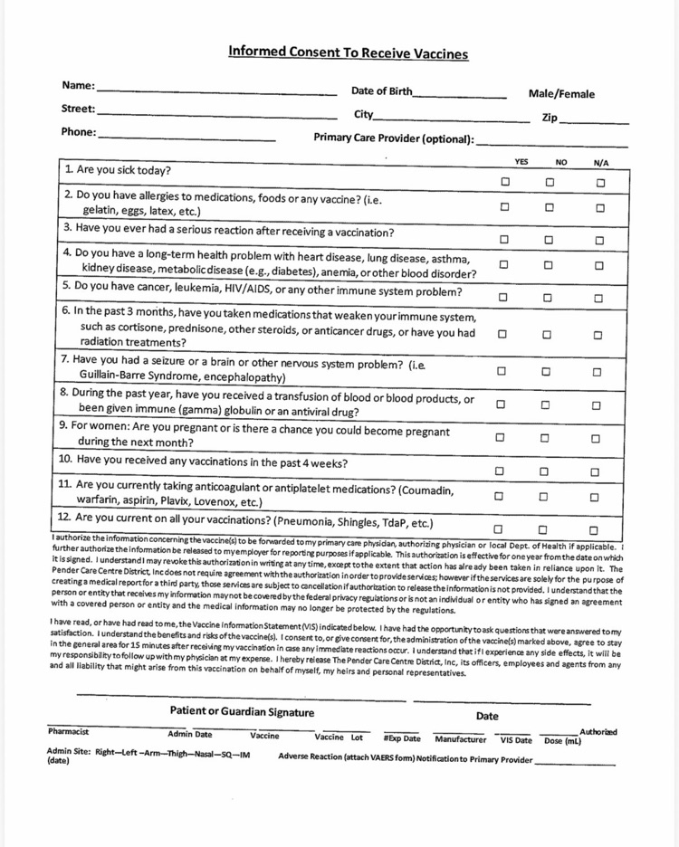 consent form