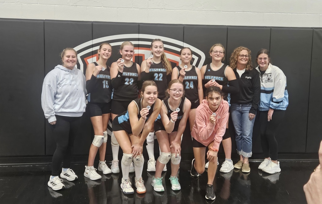 JH VB tourney 2nd place