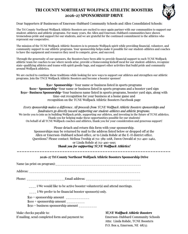 TCNE booster form