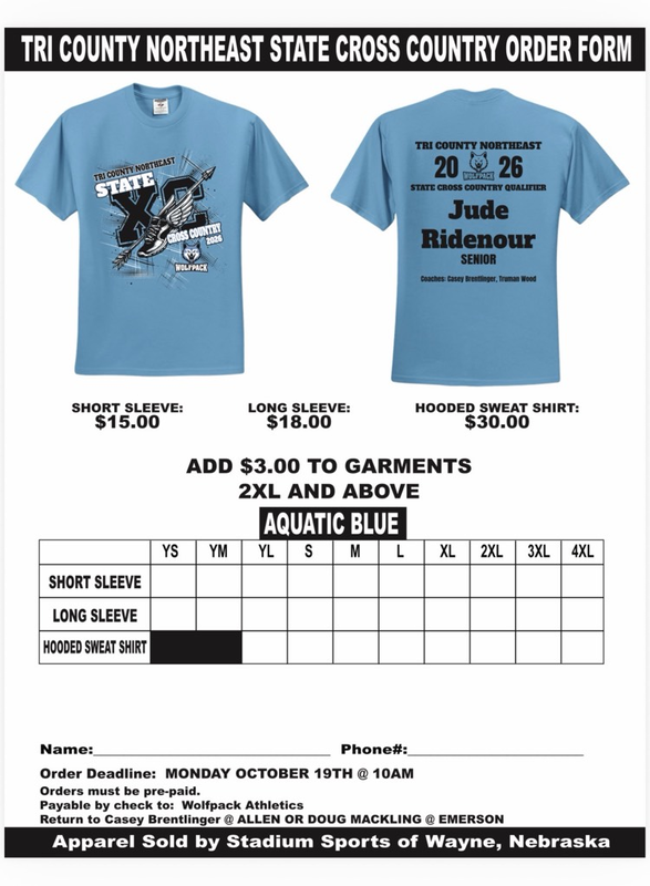 XC order form 