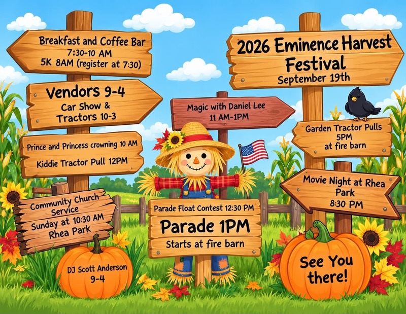 Eminence Harvest Festival-Sept. 19th