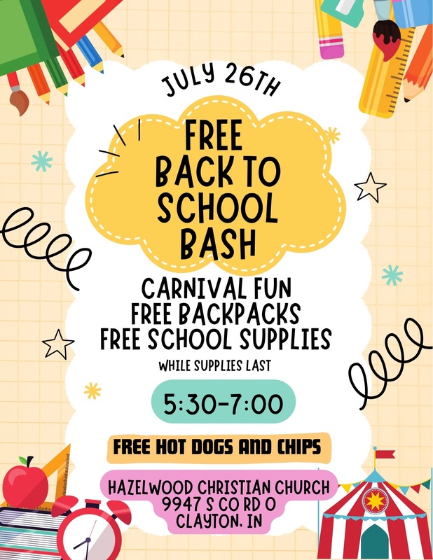July 26th-Free Back To School Bash At Hazelwood