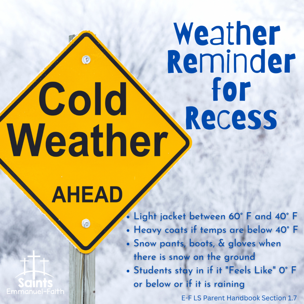 cold weather reminder
