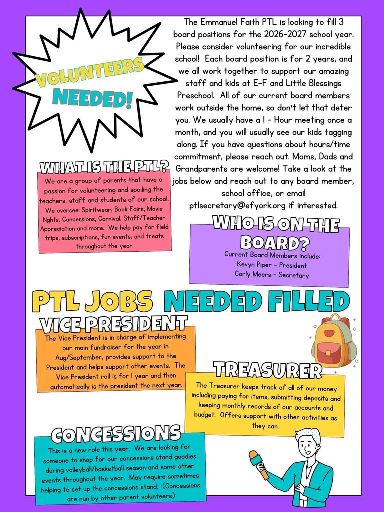 2026-2027 PTL Board Positions