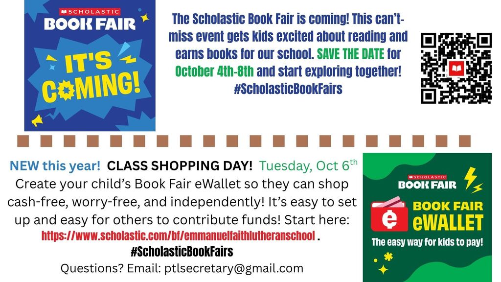 Save the date: book fair!