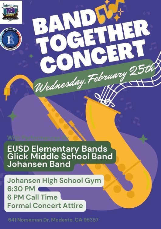 Band Together (Call Time: 6:00 pm)