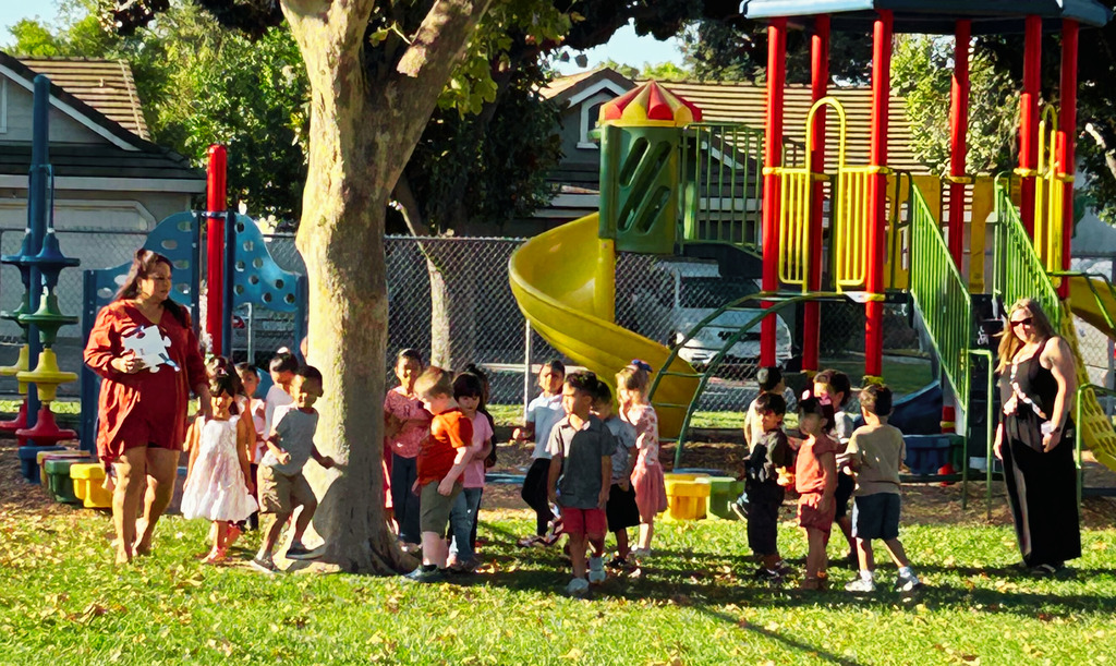 Students on campus