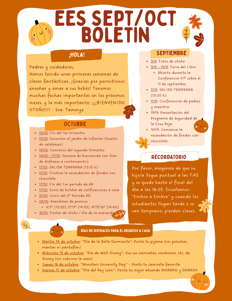 EES Sept/Oct Newsletter (Spanish)