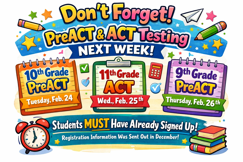 PreACT and ACT Testing Informational Flyer
