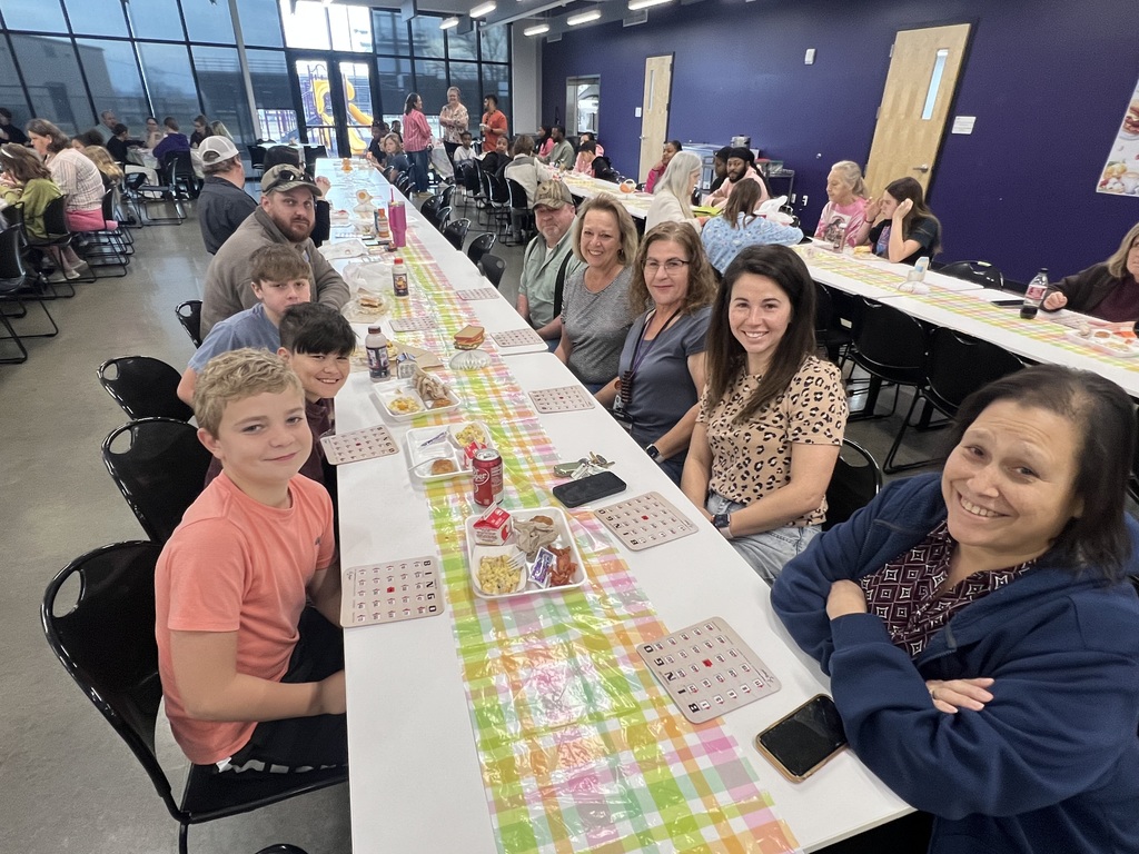 Families Enjoying 6th Grade Breakfast on February 26th