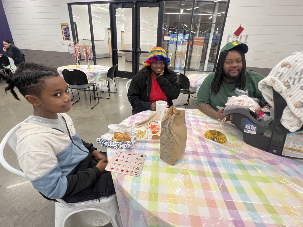 Families Enjoying 6th Grade Breakfast on February 26th