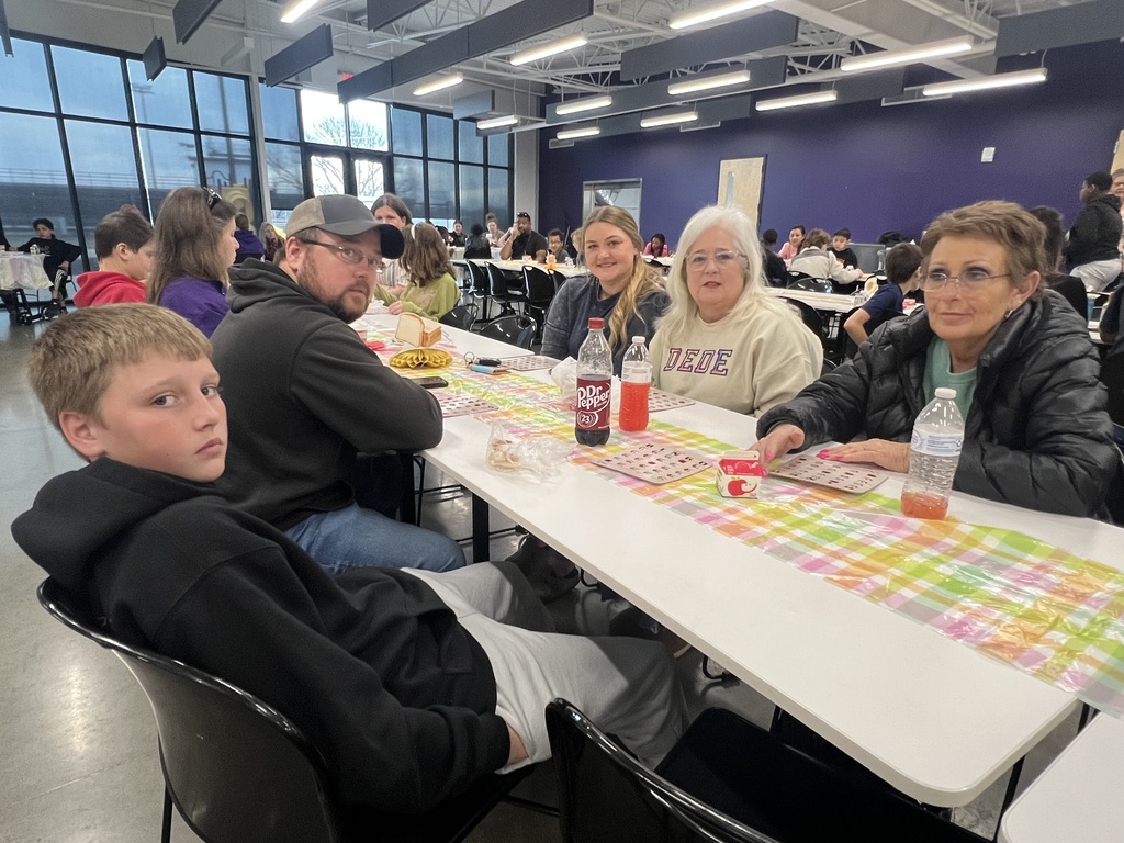 Families Enjoying 6th Grade Breakfast on February 26th