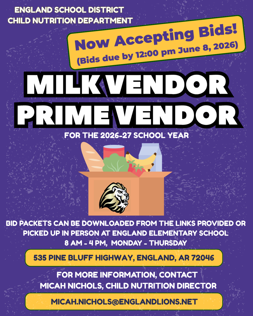 ESD Milk and Prime Vendor Bid Flyer 2026_27