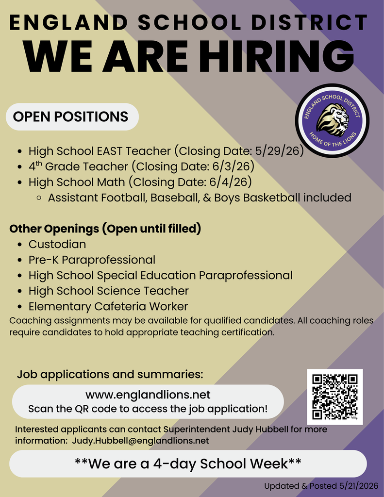 updated job openings