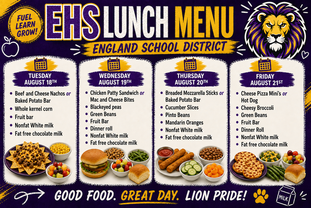 EHS Lunch Menu_Week of 081826
