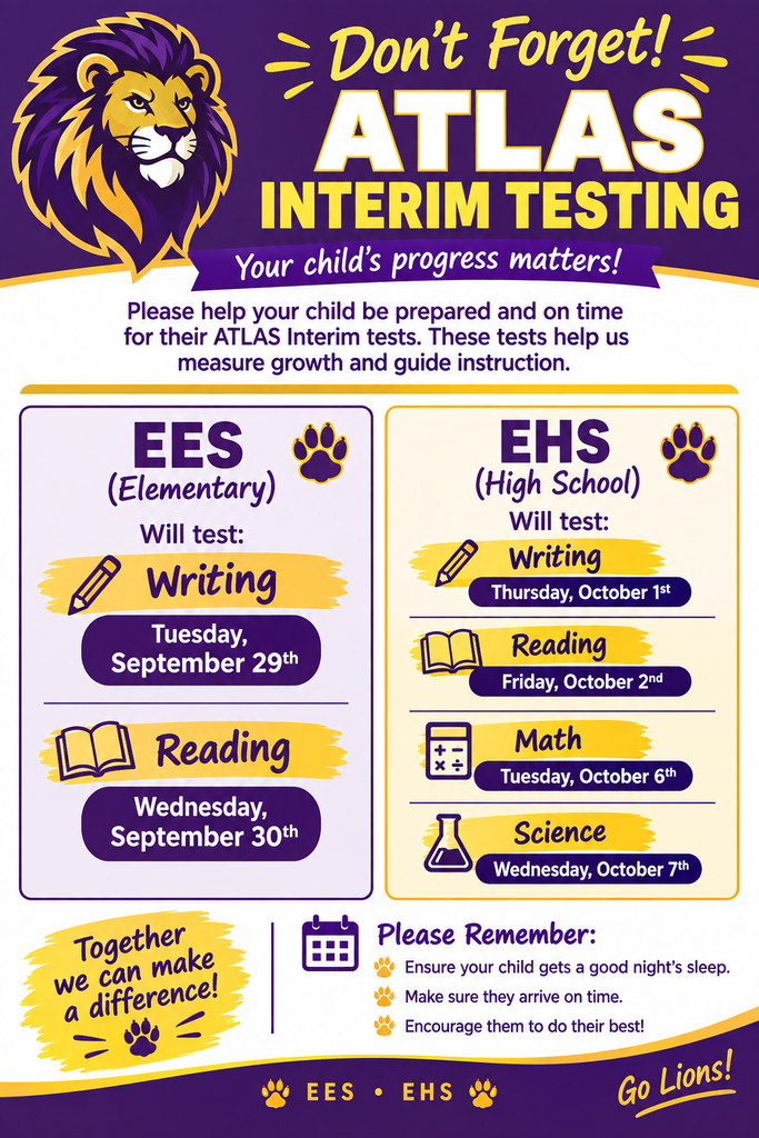 Fall ATLAS Interim Dates at ESD