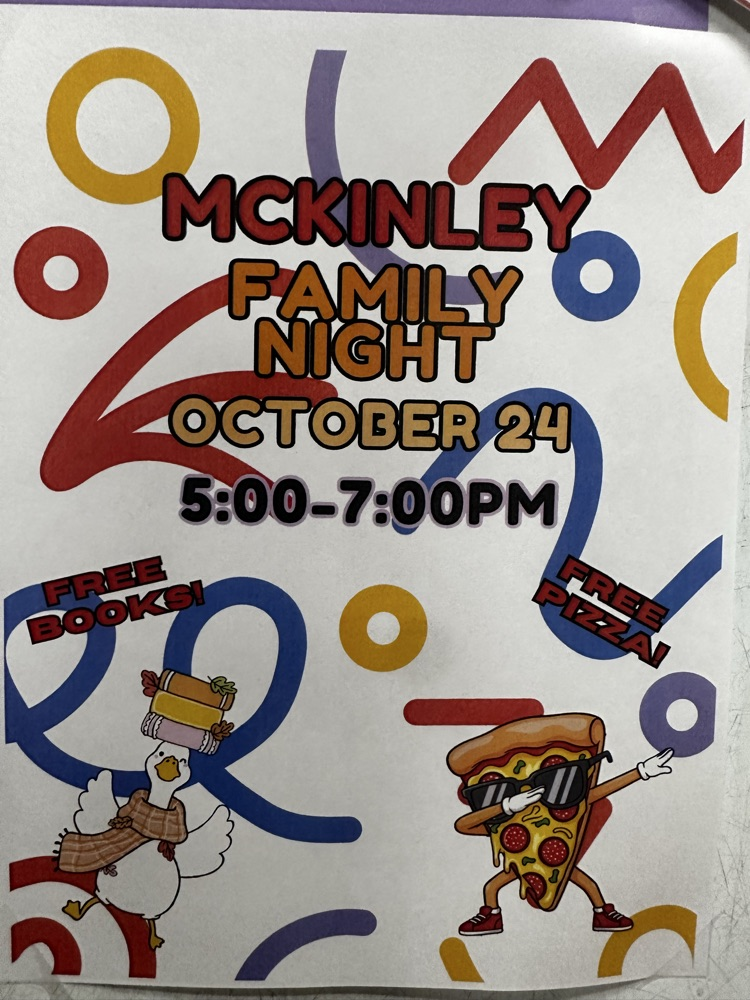 poster for Family Fun night at McKinley Elementary 