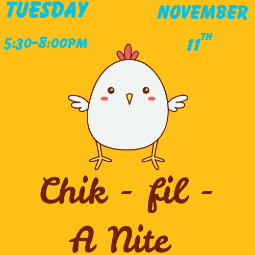 Longfellow Dine Out Nite on November 11th Tuesday 5:30-8:00pm