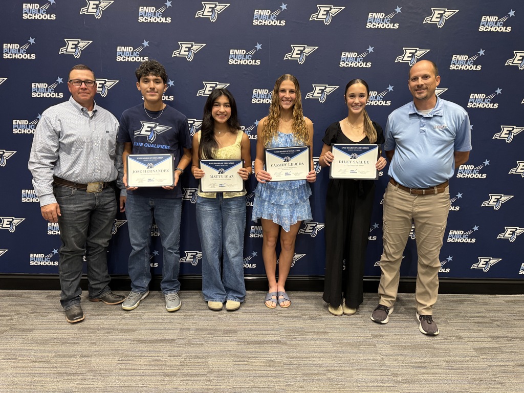 Cross Country State Qualifiers 	Matty Diaz, Jose Hernandez, Cassidy Lebeda, Riley Sallee