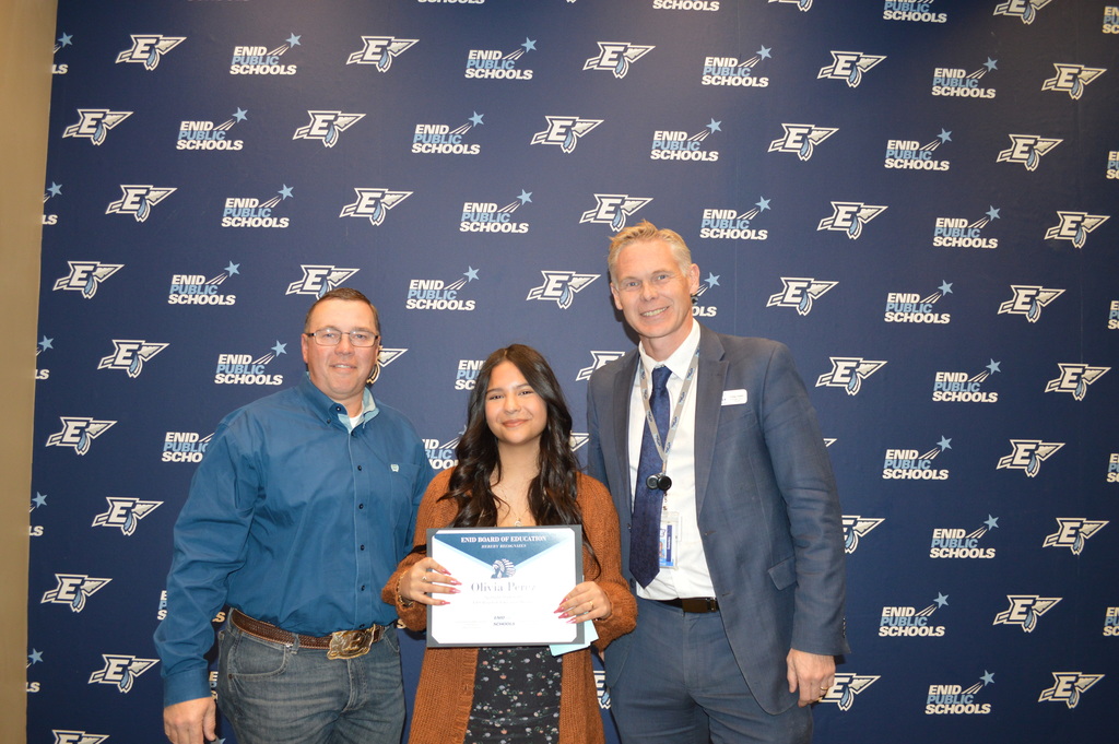 Enid High School Spotlight student