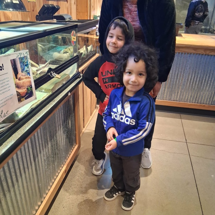 PK and first grade Lions visited Leonardo's. 💛🦁💙