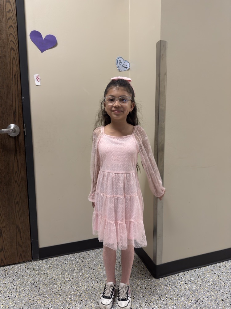 jesslyn in a pink dress