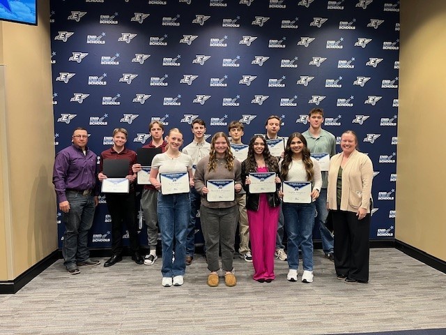 EHS swim team members that qualify for state swim meet