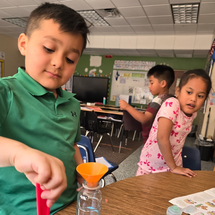Firsties create tornadoes to finish their study of wind.💛🦁💙