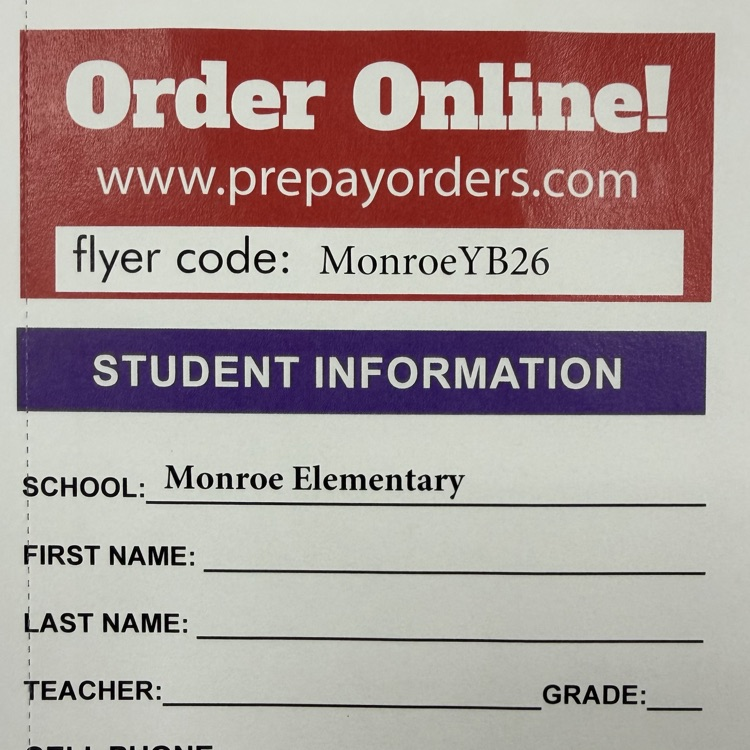 Yearbook orders due tomorrow! Order online or pay at the office.