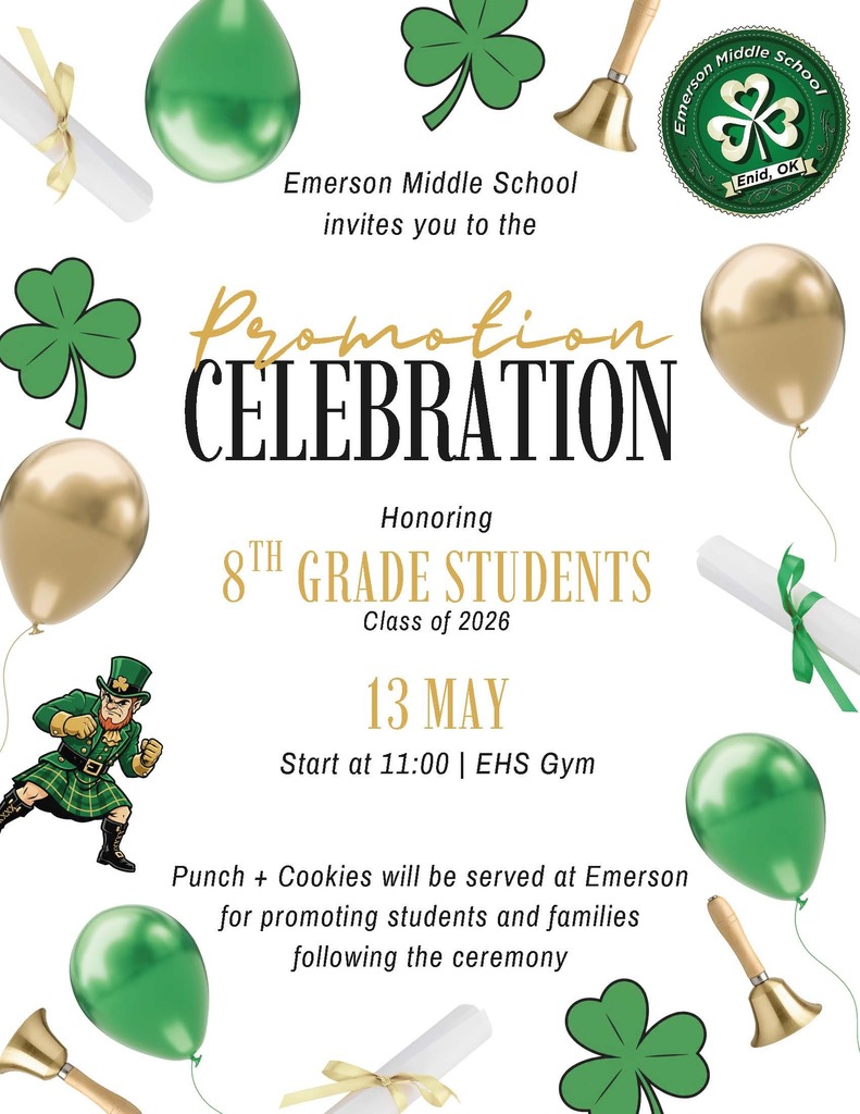 8th Grade Promotion, May 13 @ 11:00