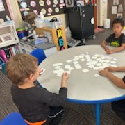 Kinder countdown continues. E for "eruption." F for "friendship bracelets." G for "games." H for "hair" to cut.