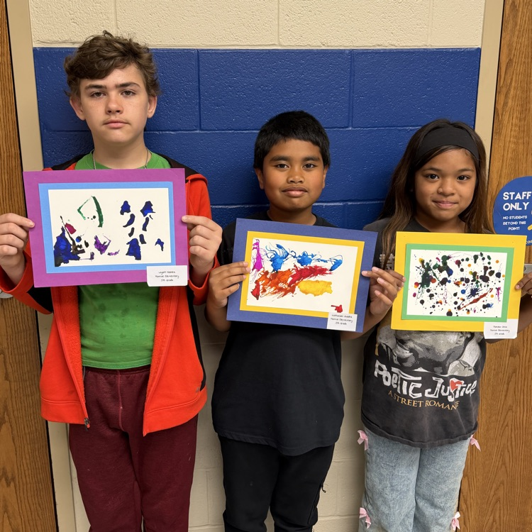 EPS Elementary Art Show participants 💙🦁