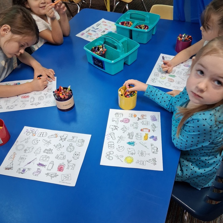 PK Camping Day! Mini-Lions worked in their "tents", made s'mores, and created mats.💙🦁💛