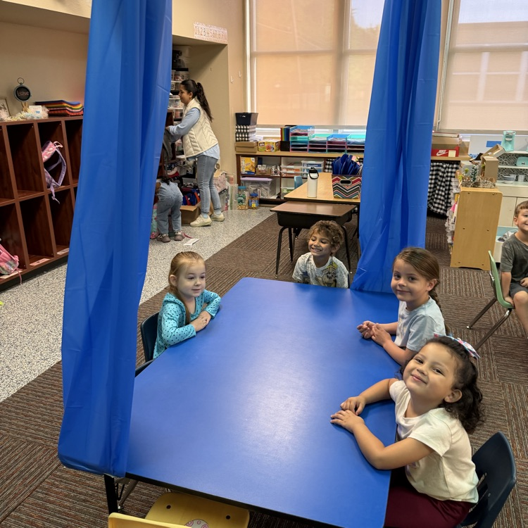 PK Camping Day! Mini-Lions worked in their "tents", made s'mores, and created mats.💙🦁💛