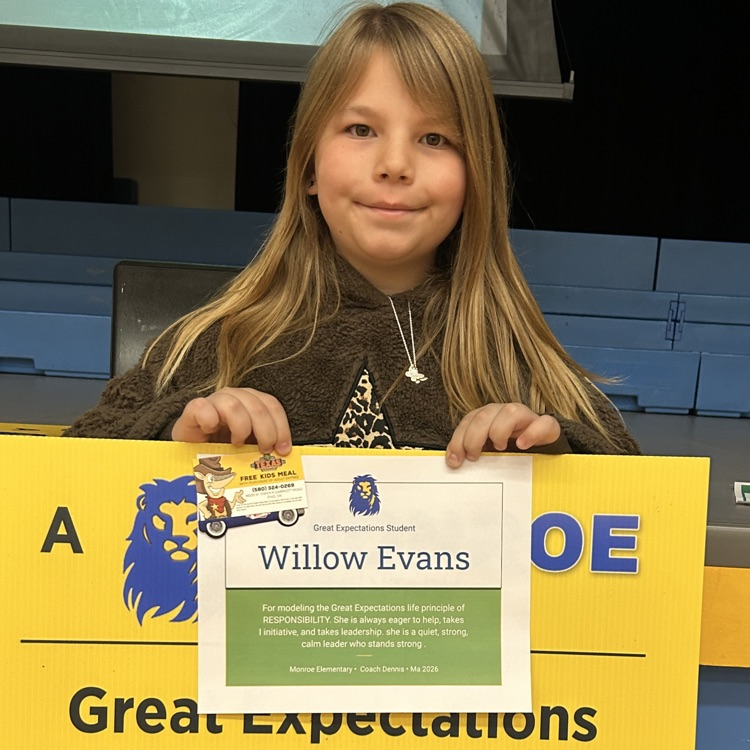 GE Showcase...honoring students and staff who have displayed the following Life Principles-attitude, perseverance, integrity, kindness, and responsibility. 💙🦁💛