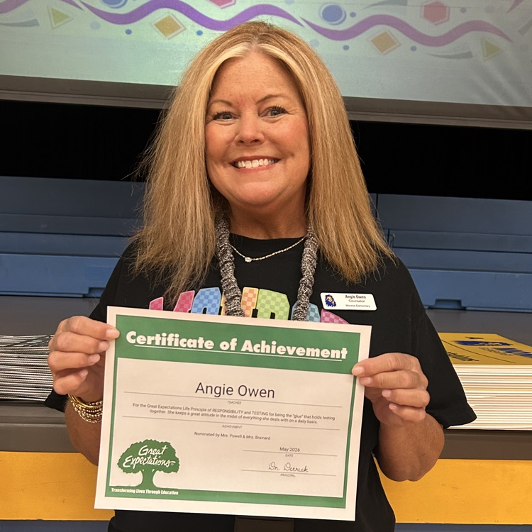 GE Showcase...honoring students and staff who have displayed the following Life Principles-attitude, perseverance, integrity, kindness, and responsibility. 💙🦁💛