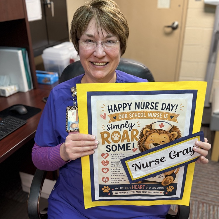 Happy Nurses' Day to Nurse Gray. The Lions appreciate all you do!💙🦁💛
