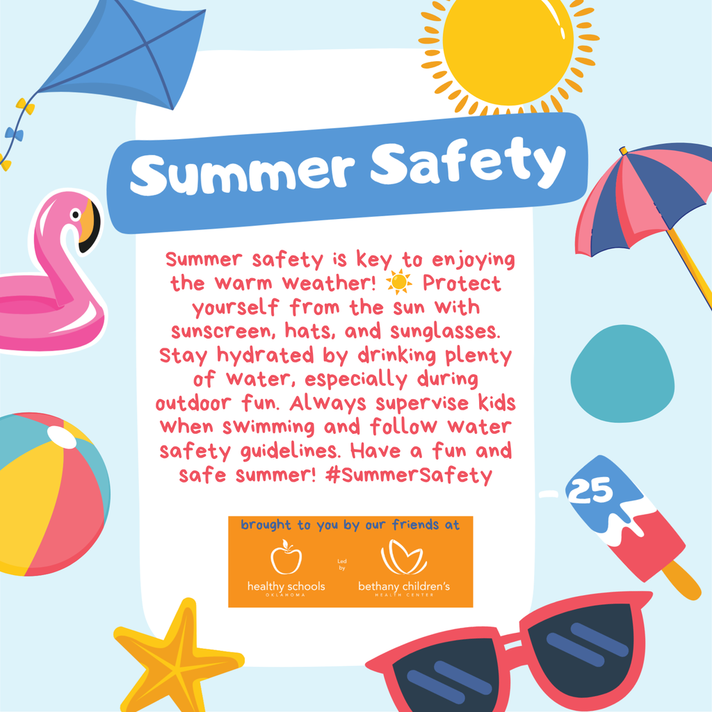  Summer safety is key to enjoying the warm weather! ☀️ Protect yourself from the sun with sunscreen, hats, and sunglasses. Stay hydrated by drinking plenty of water, especially during outdoor fun. Always supervise kids when swimming and follow water safety guidelines. Have a fun and safe summer! #SummerSafety