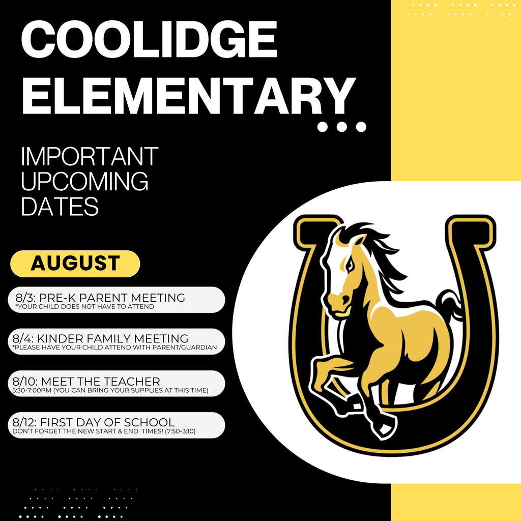 IMPORTANT UPCOMING DATES