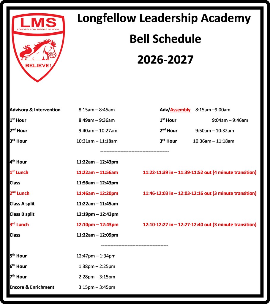 LMS 26-27 Bell Schedule