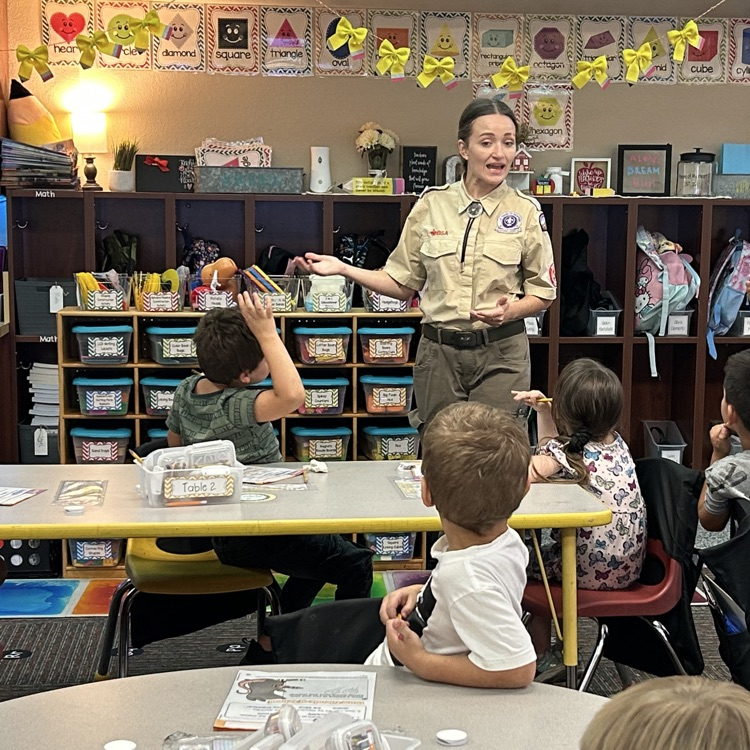 Thank you, Scouts, for visiting our kindergarten through fifth grade students!💙🦁💛