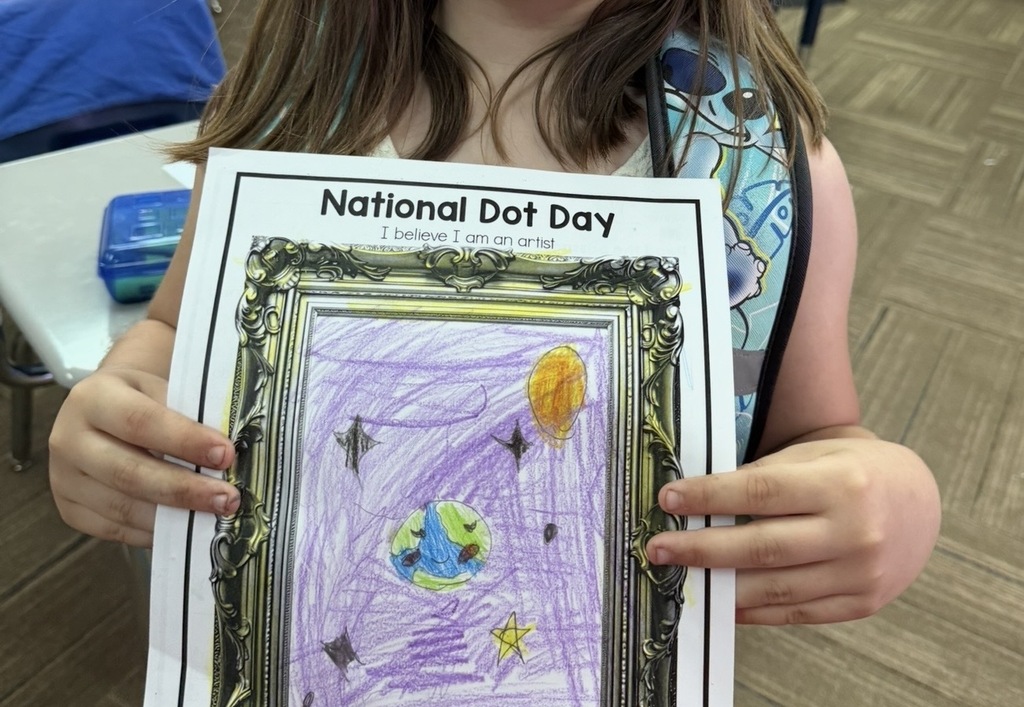National Dot Day colored picture