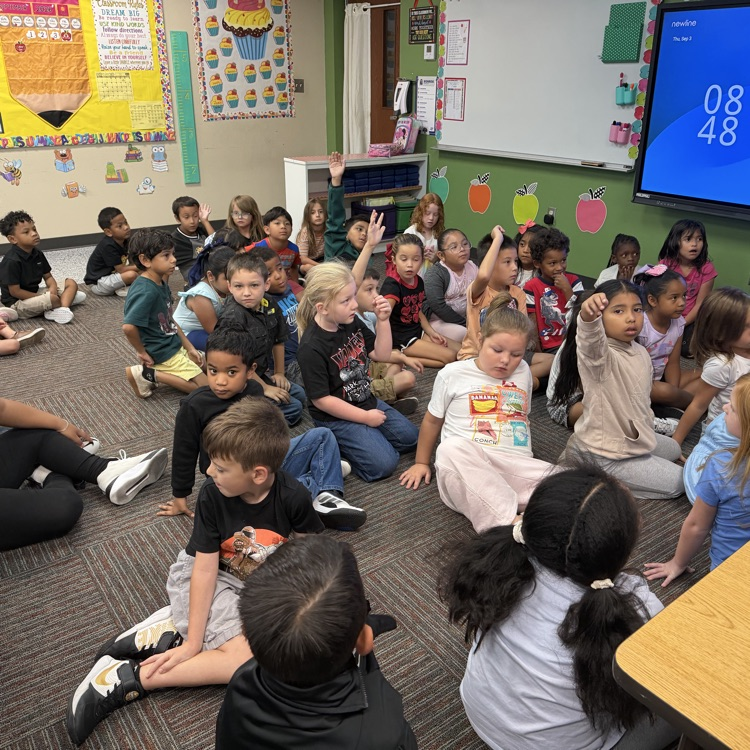 Librarian Sam Hopkins helped Monroe firsties become (Wit &) WISER about how libraries work.💛🦁💙