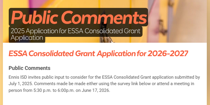 public comments
