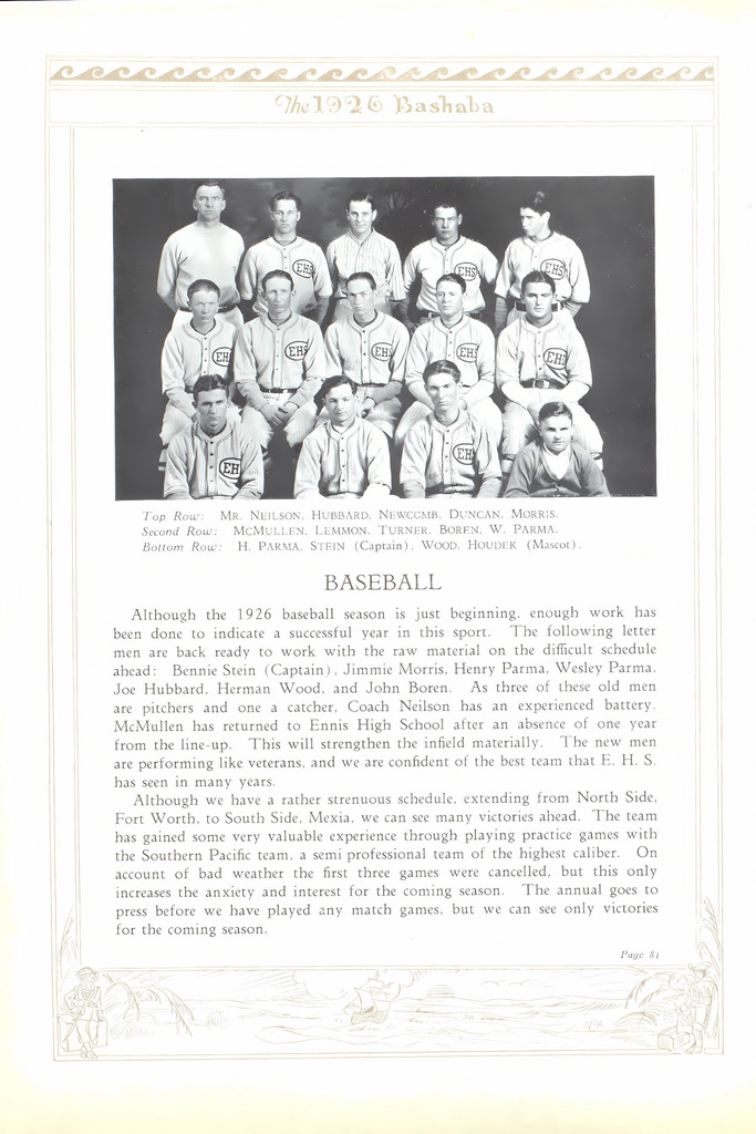 1926 lion baseball team