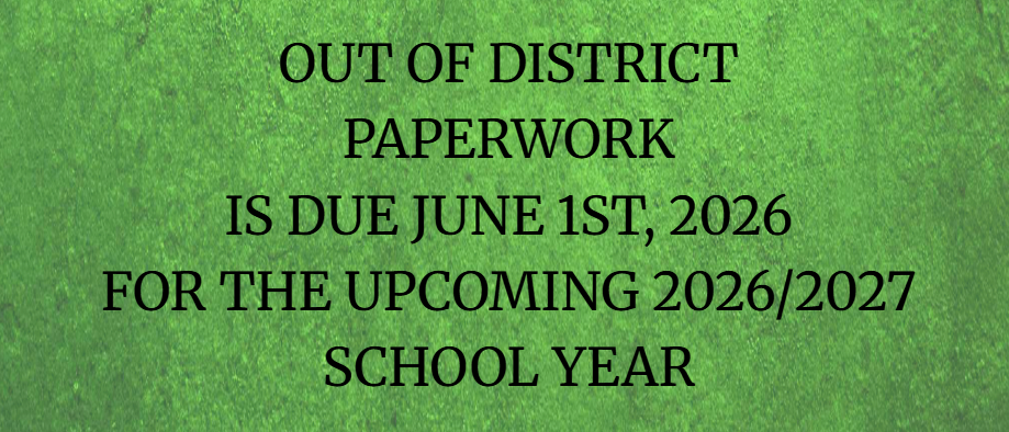 Out of District Student Paperwork