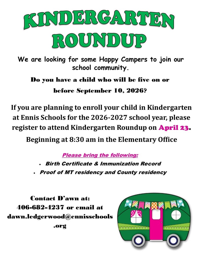 2026 Kindergarten Roundup Poster