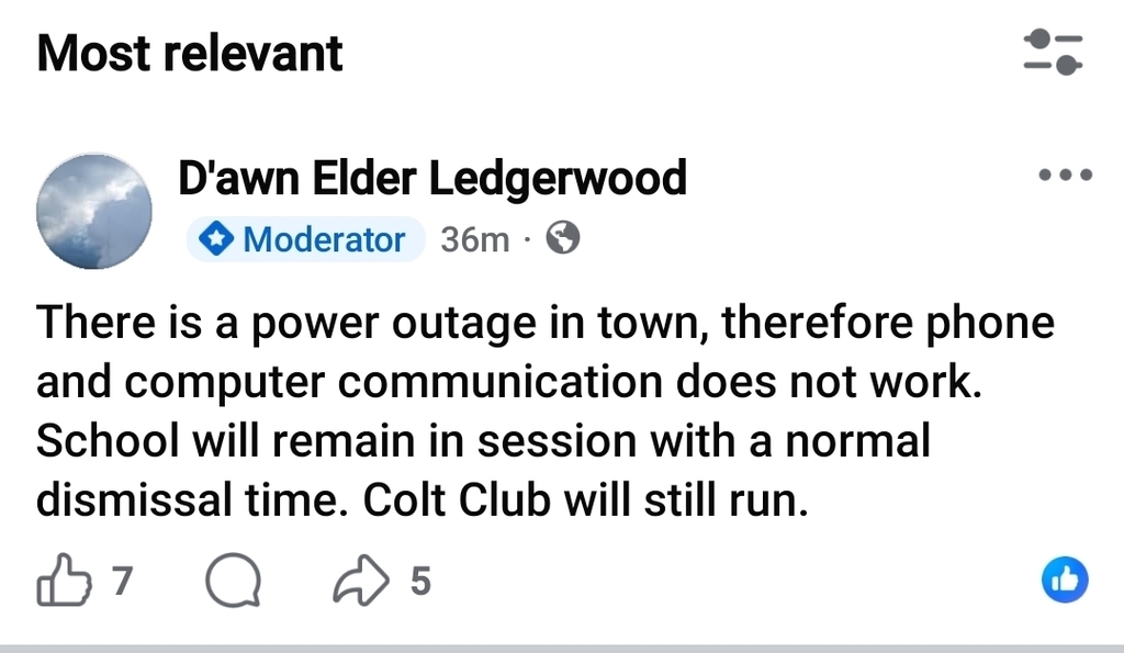 Electricity Outage