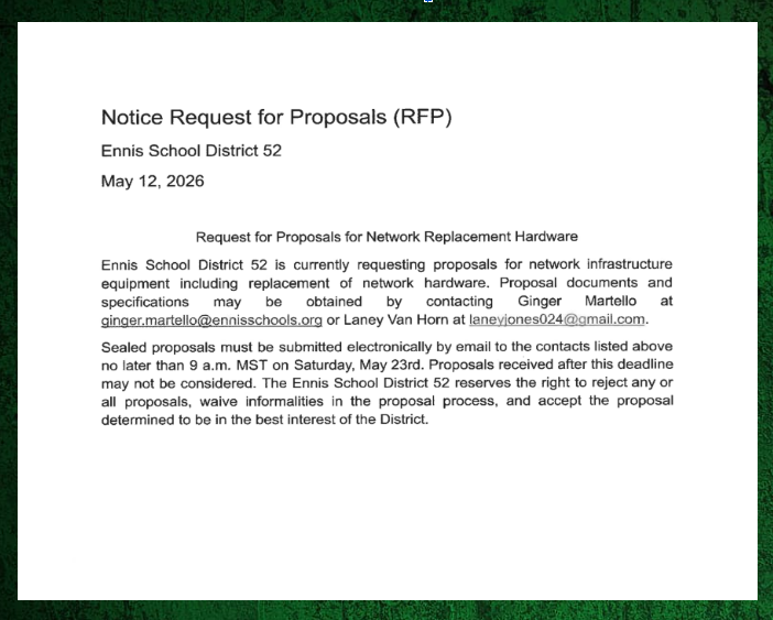 Notice Request for Proposals